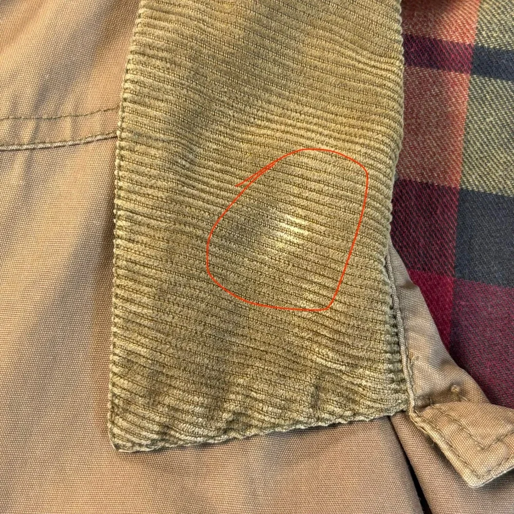 Vintage j crew oarsman chore barn jacket men's large brown flannel lined